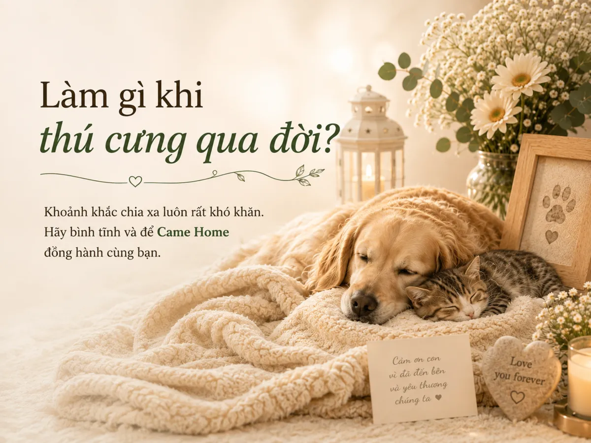  Làm gì khi thú cưng qua đời?