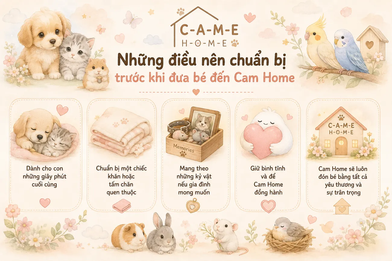 Những điều nên chuẩn bị trước khi đưa bé đến Came Home 
