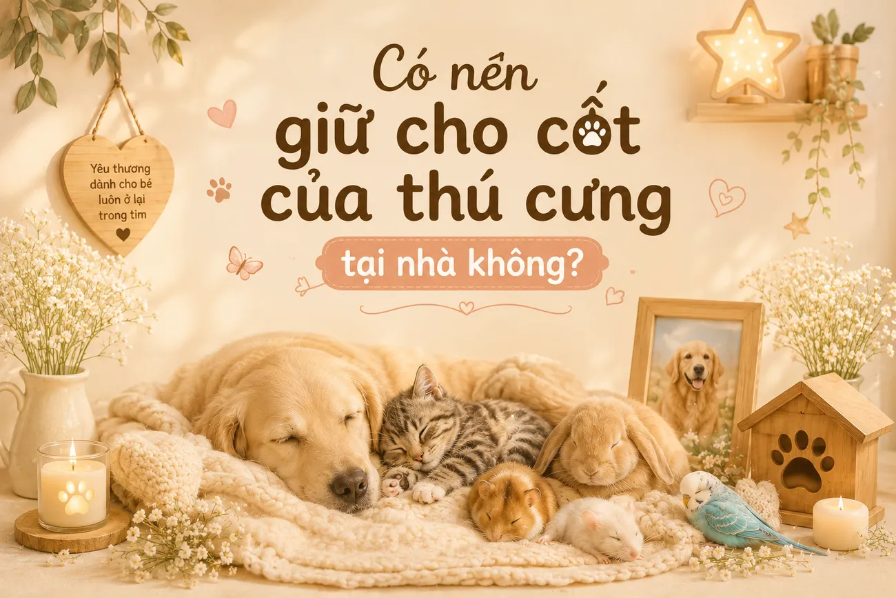Có nên giữ tro cốt của thú cưng tại nhà không?